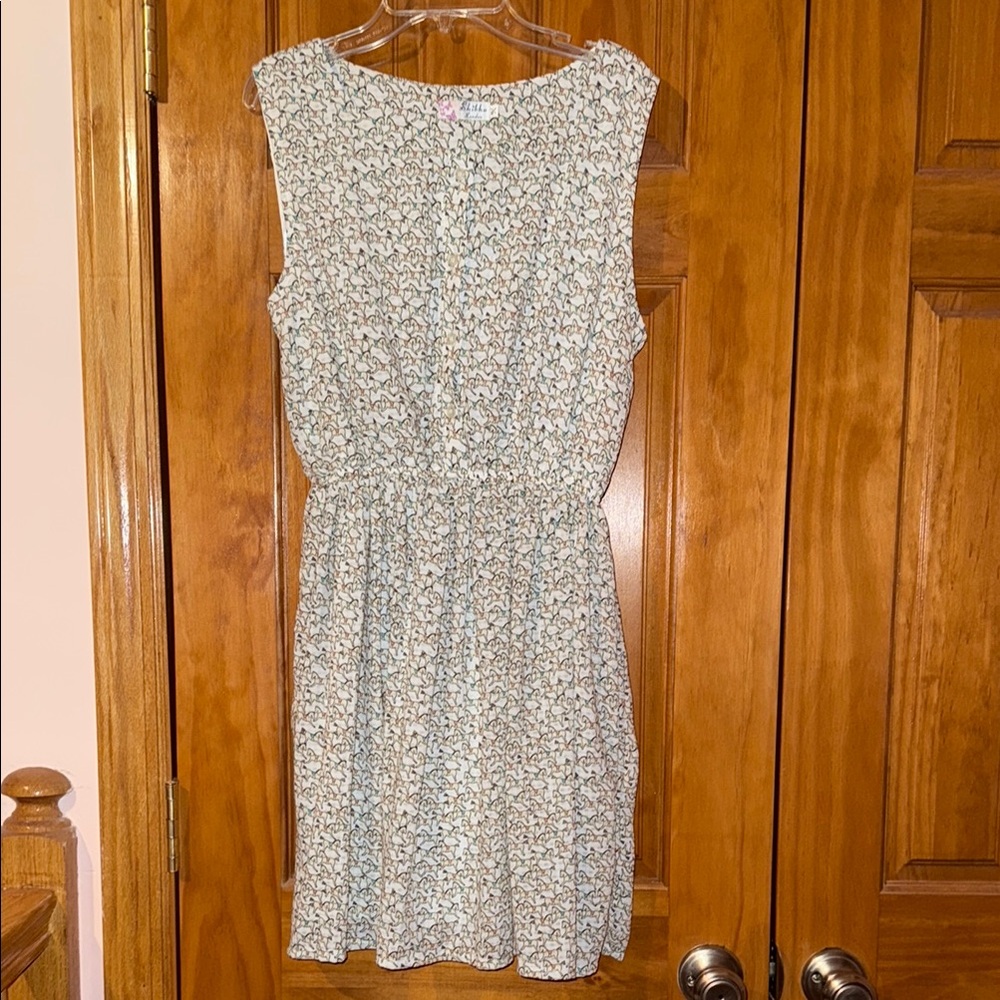 Shikha London ModCloth Tiny Horse Print Sleeveless Dress - size Medium/Large